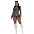 Women's Denim Shorts Set