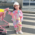 Girls' Tie-Dye Ripped Denim Two-Piece Set