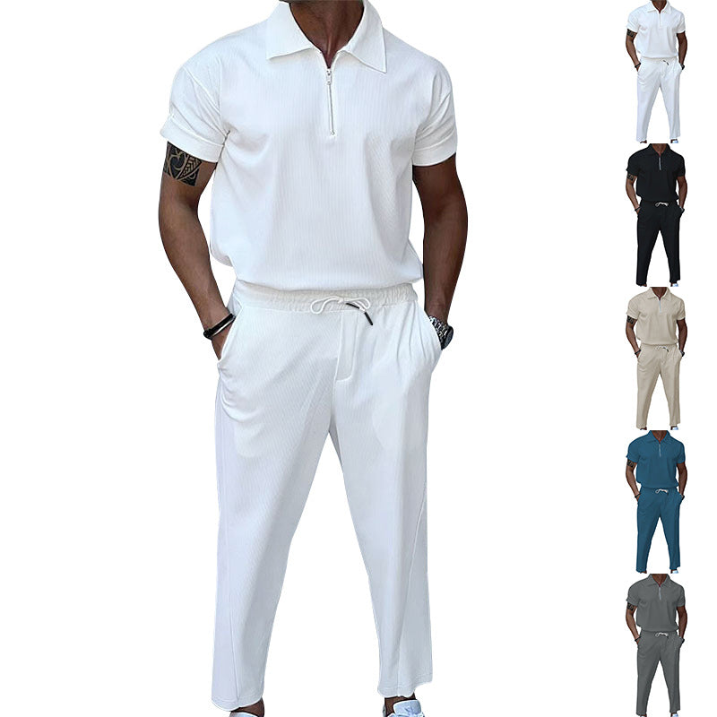 Men plus size men's solid color suit