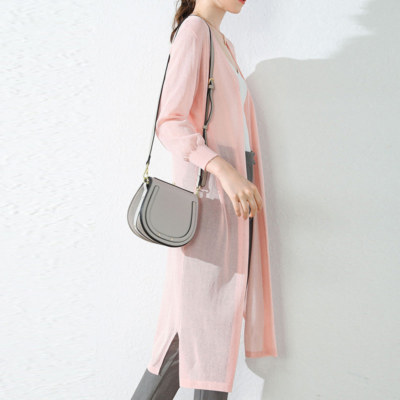 Women's Linen Ice Silk Knitted Cardigan