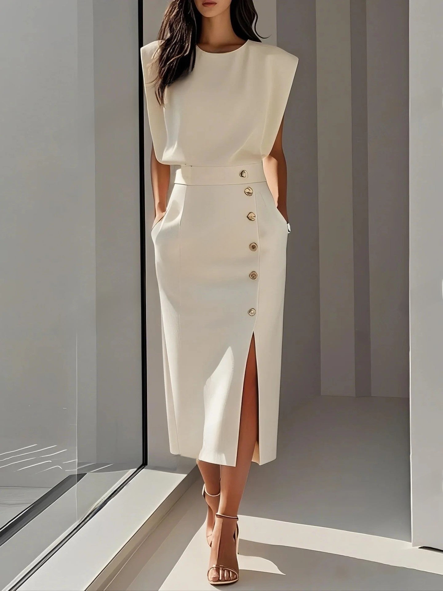 Women's Solid Color Summer Dress