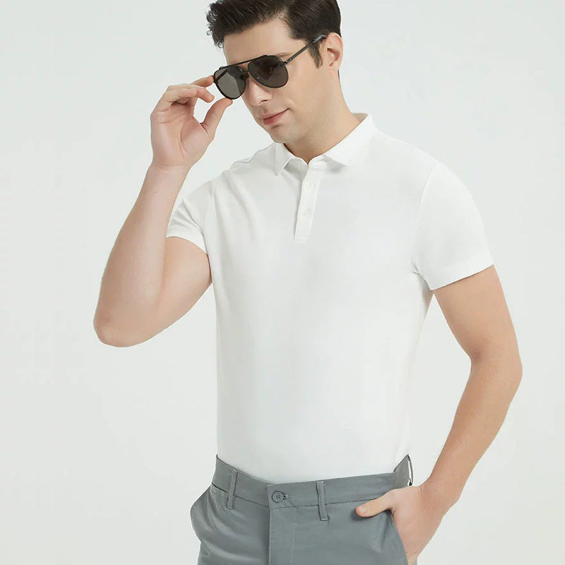 Double-Sided Cotton Polo Shirt for Men