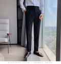Men's Straight Fit Cropped Trousers
