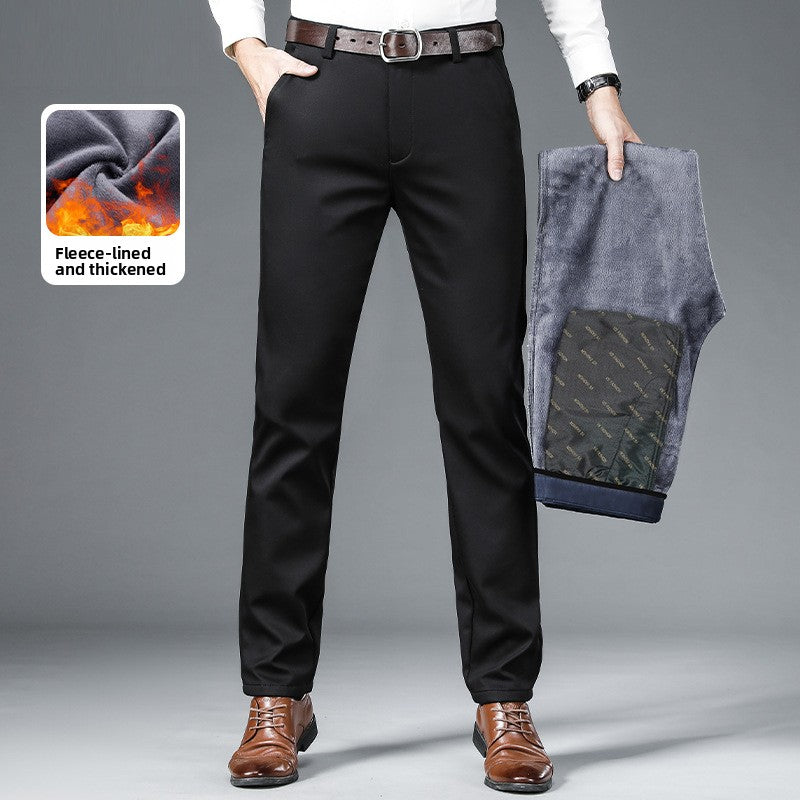 Men's Stretch Straight Business Casual Trousers