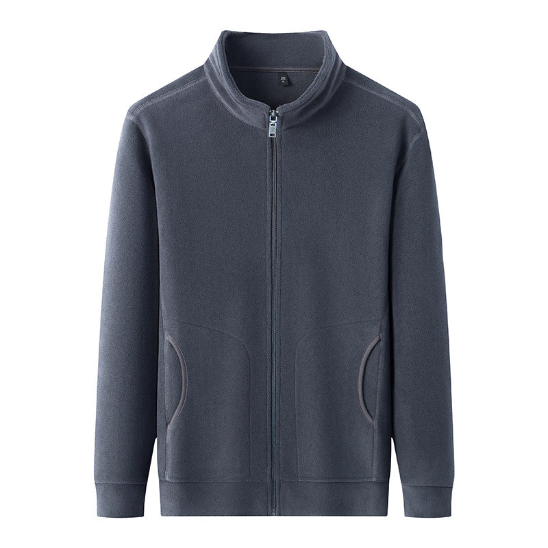 Men's Stand Collar Fleece Jacket