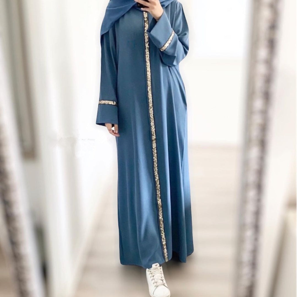 Dress Solid Color Chiffon Robe