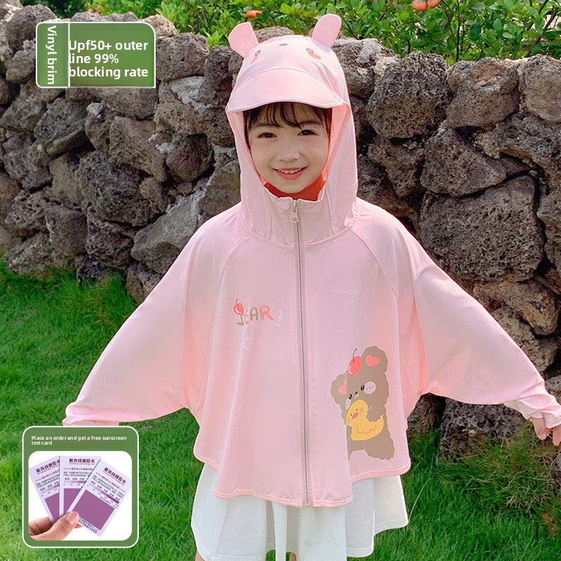Children's Lightweight UV Protection Hooded Jacket