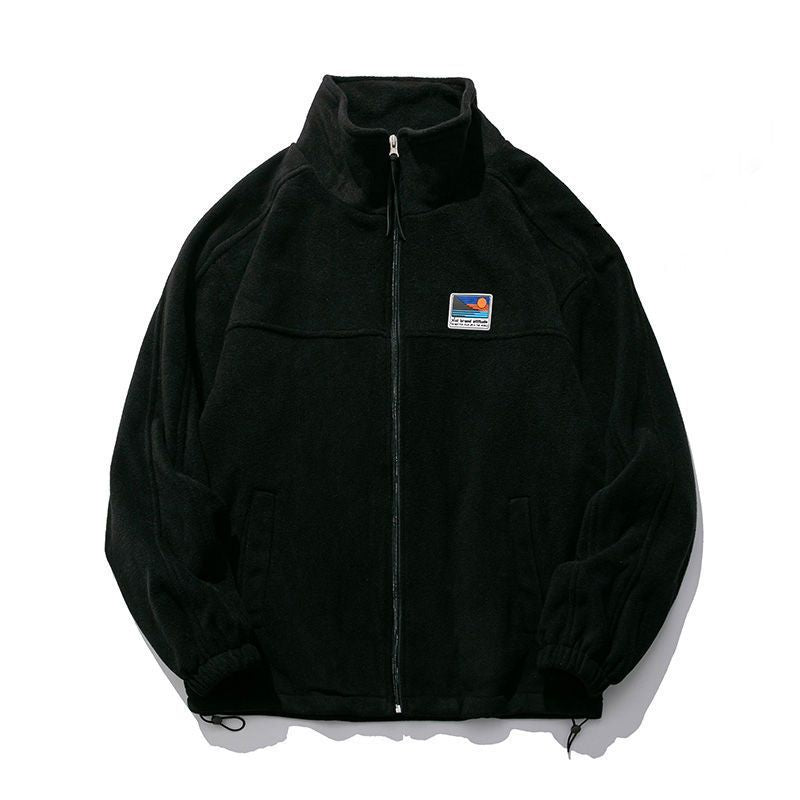 Men's Fleece Stand Collar Casual Jacket