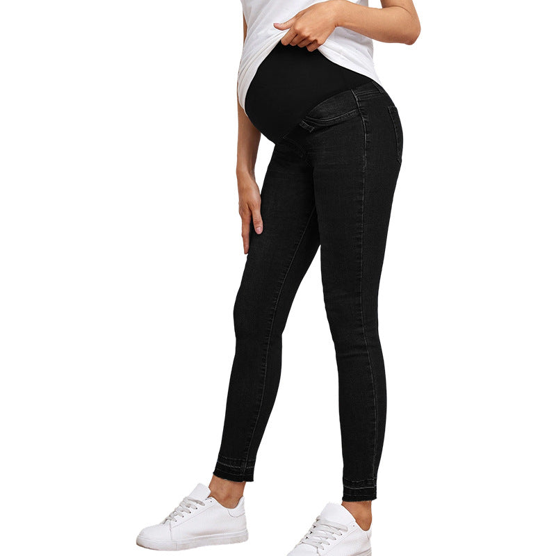 Maternity High-Waisted Stretch Denim Pants