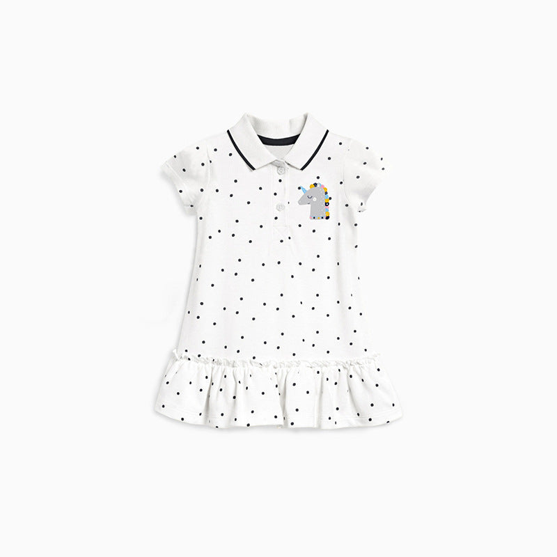 Childrens Polo Collar Knit Dress