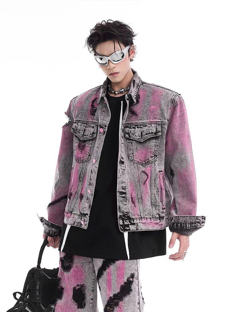 Damaged Hole Vintage Denim Set
