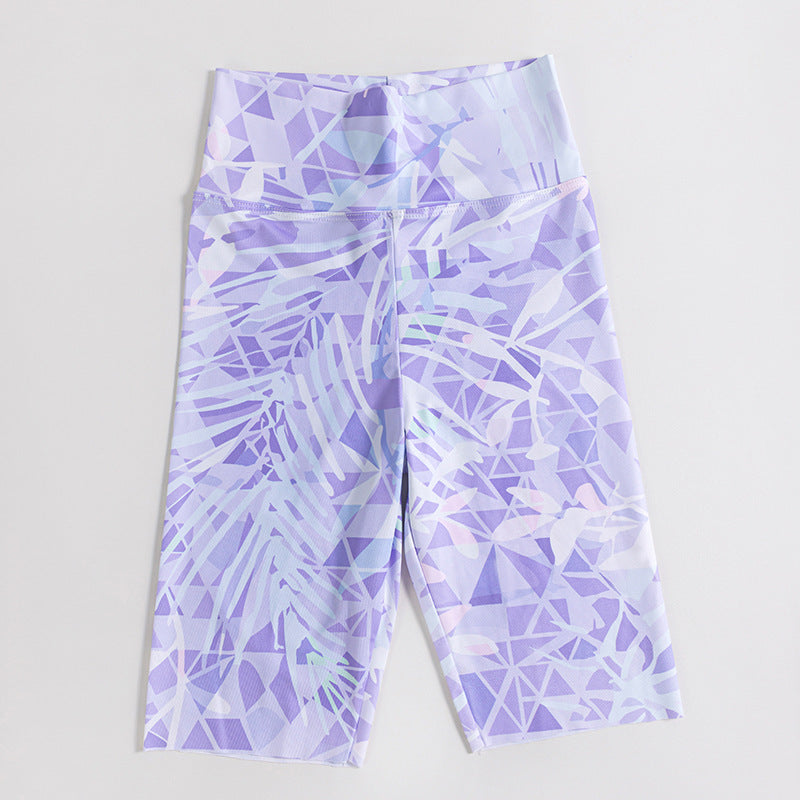Girls' Ice Silk Yoga Leggings
