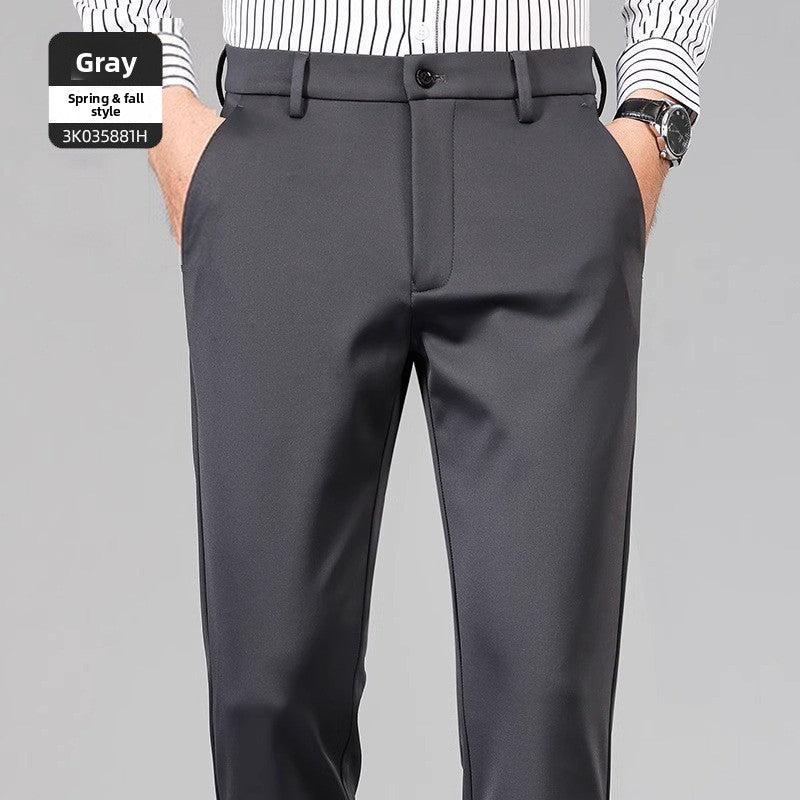 Men's casual non-stretch trousers