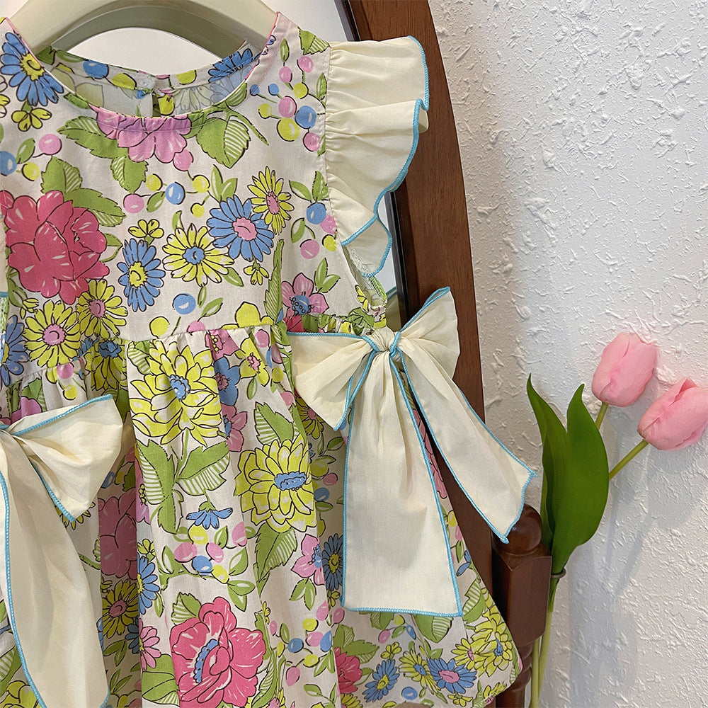 Girls' Floral Sleeveless Dress