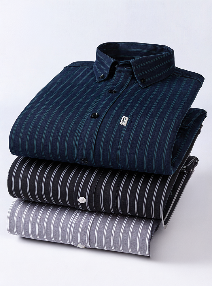 Fleece-Lined Shirt for Men, Long Sleeve