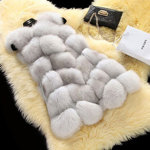 Faux fur vest
