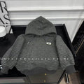 Children's Striped Fleece-Lined Thickened Hoodie