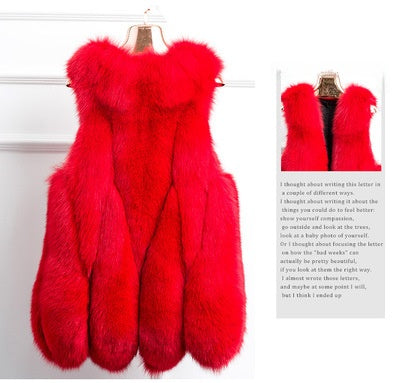 Faux fur vest