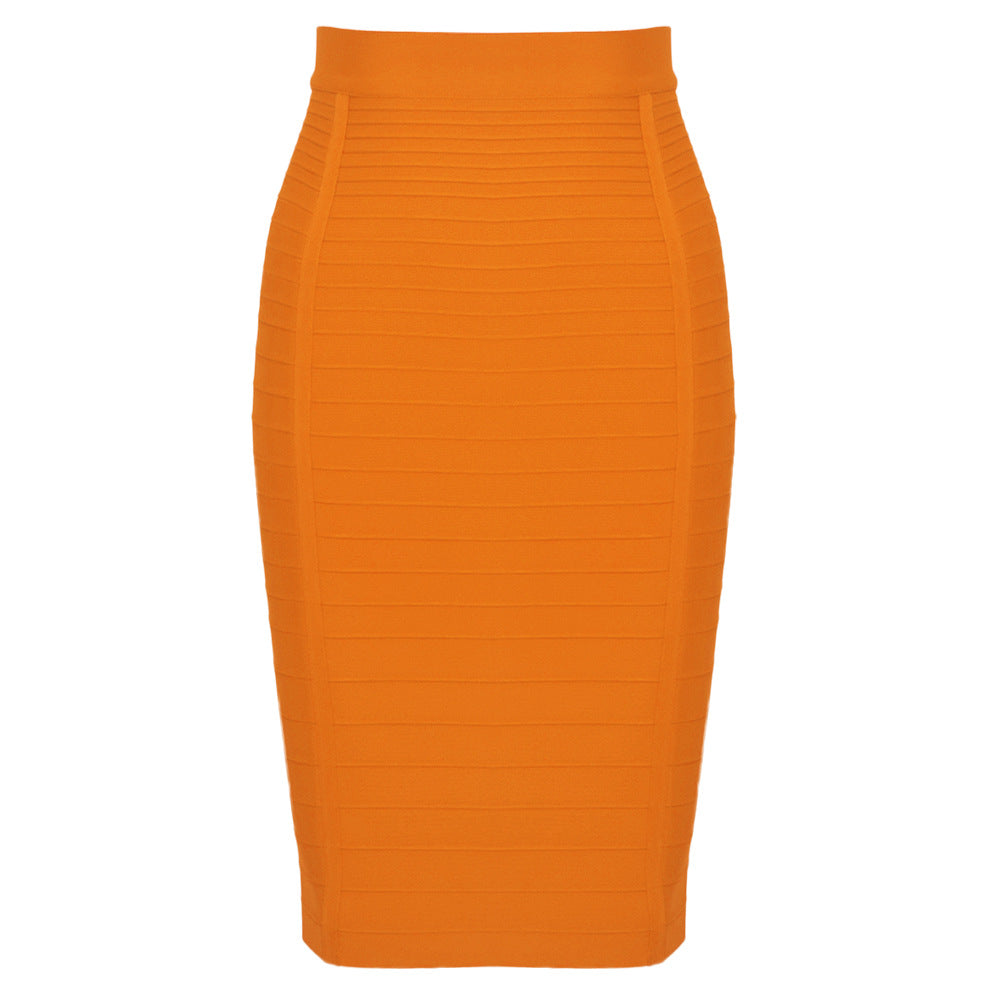 High-waisted bodycon skirt