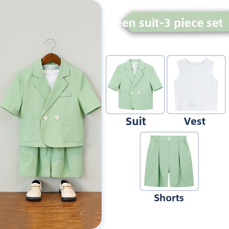 Boys' Short Sleeve Suit Shorts