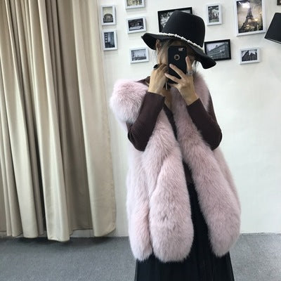 Faux fur vest