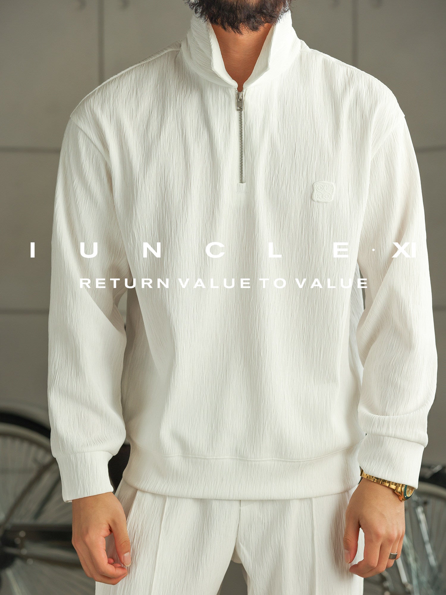 Men's Polo Long Sleeve Sports Suit - Polo Top and Pants