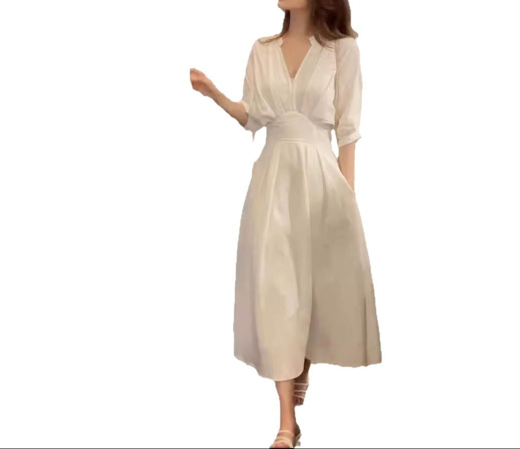 Women's French Style Shirt Dress