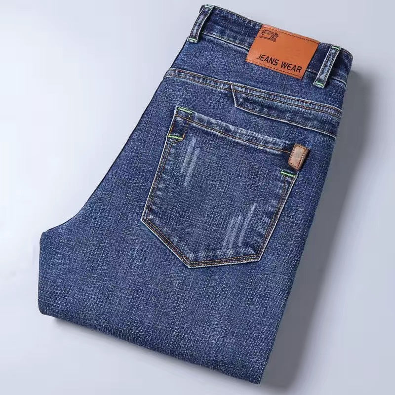 Men's straight-leg jeans