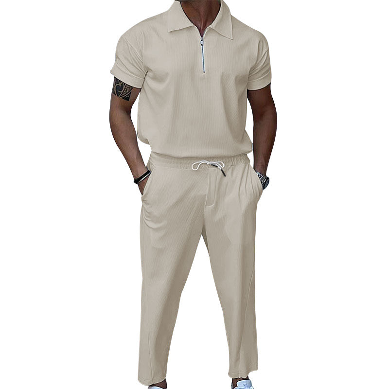 Men plus size men's solid color suit