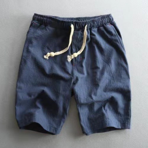 Men's Casual Linen Drawstring Shorts