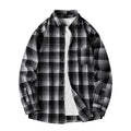 Checkered shirt with loose shoulder-length sleeves