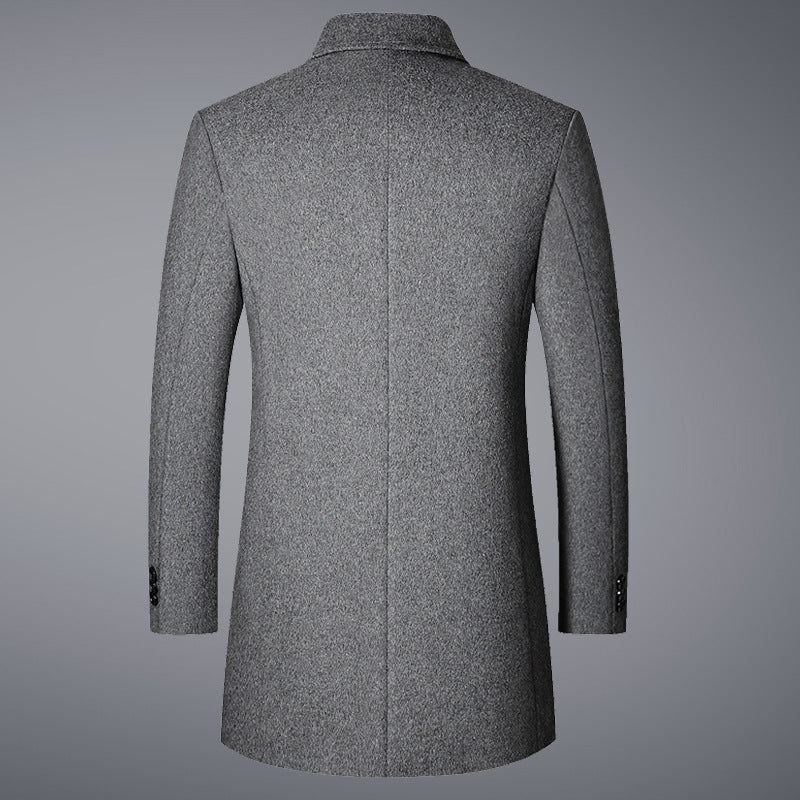 Men's Slim Fit Wool Blend Overcoat