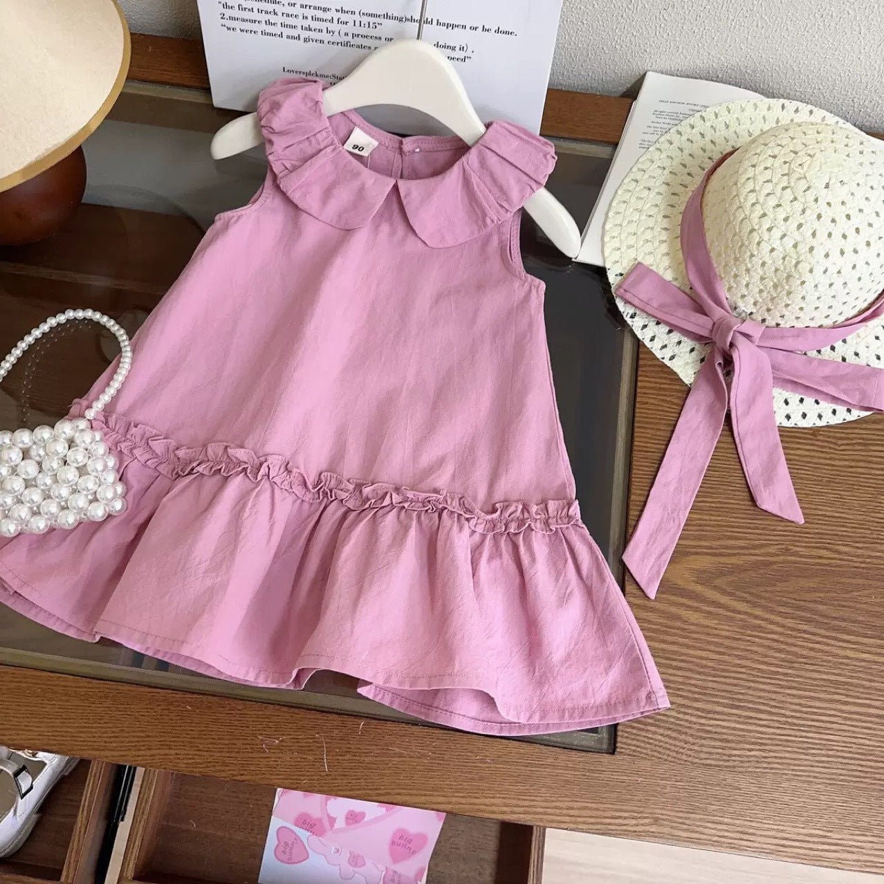 Girls' Sleeveless A-Line Dress