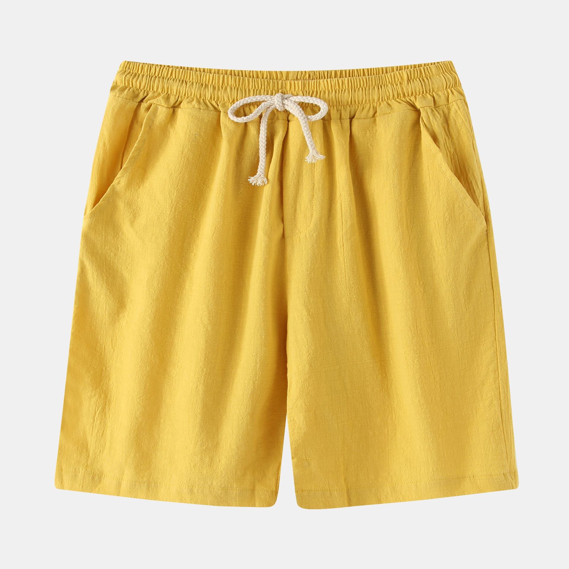 Men's Cotton-Linen Casual Shorts