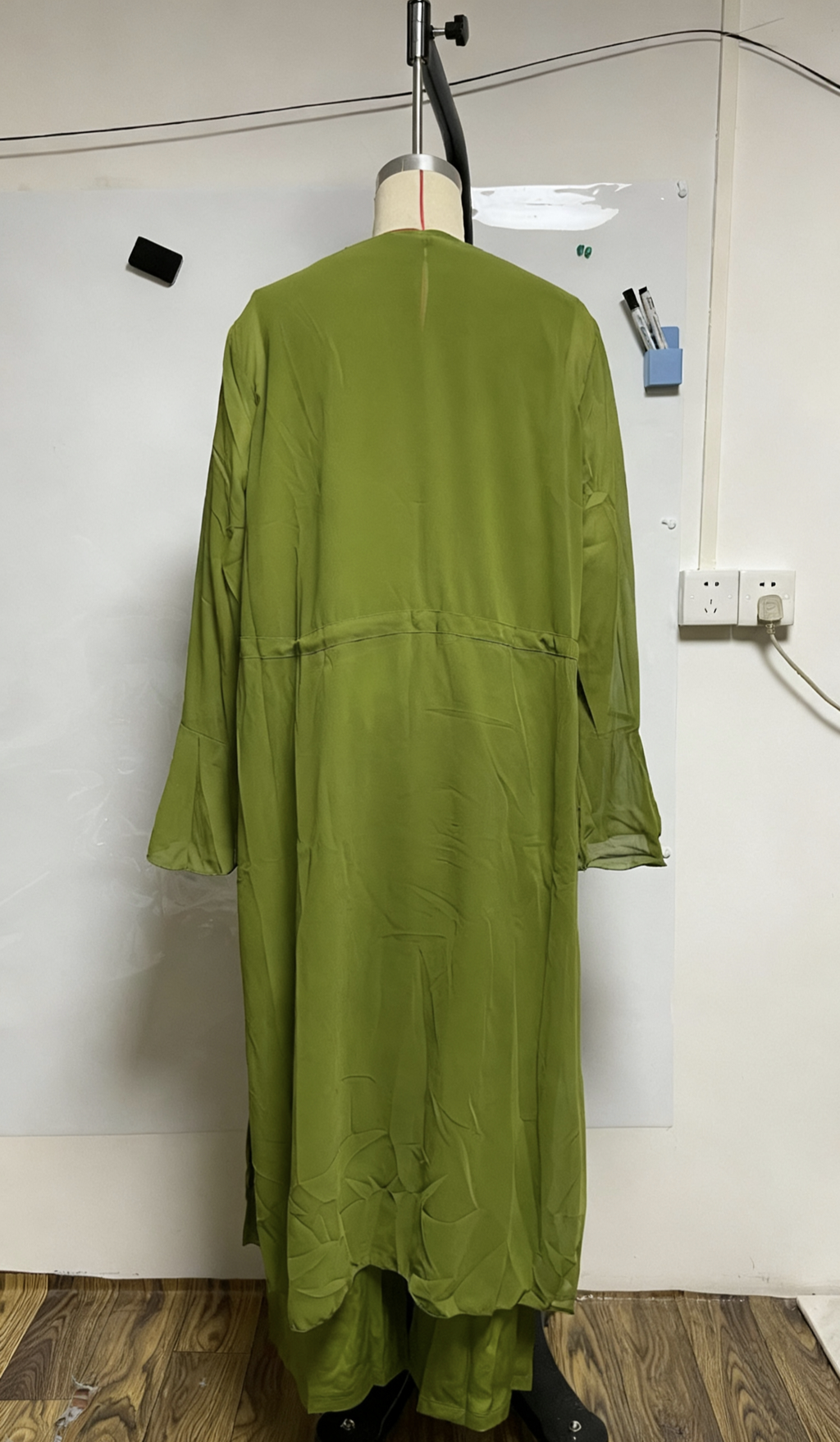 Cardigan vest plus wide-leg pants set