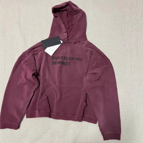 Slogan Print Hooded Sweatshirt