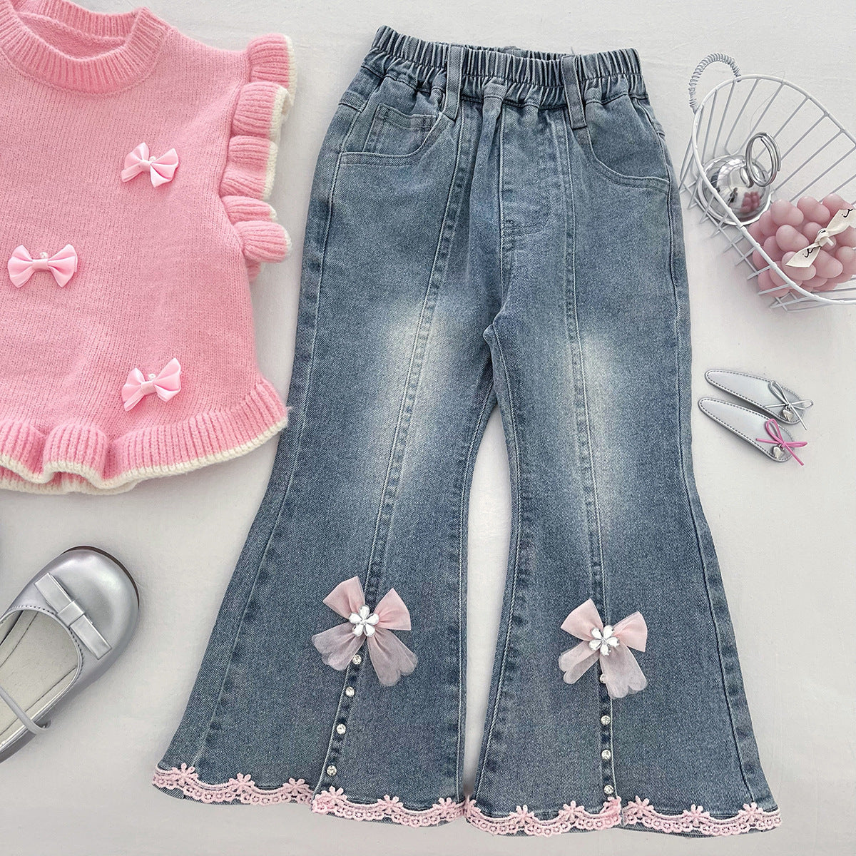 Girls' Knitted Suit