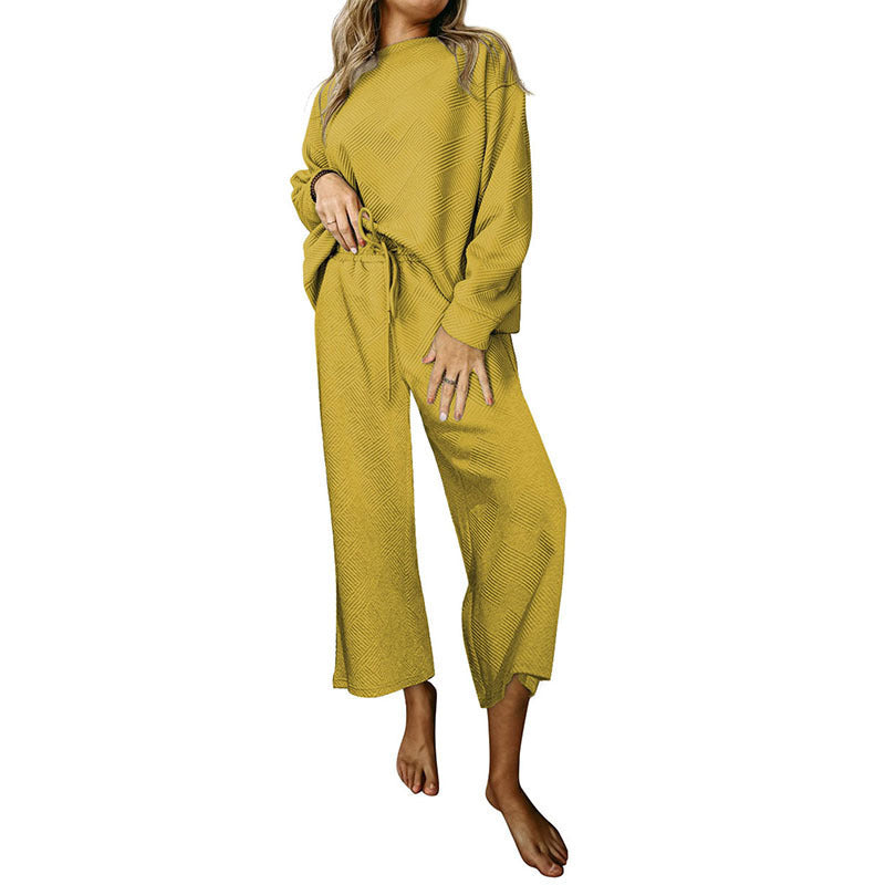 Solid-color casual women's suit