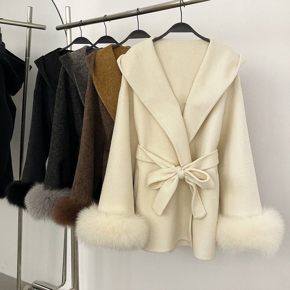 Double-Sided Wool Coat Women's Woolen Coat