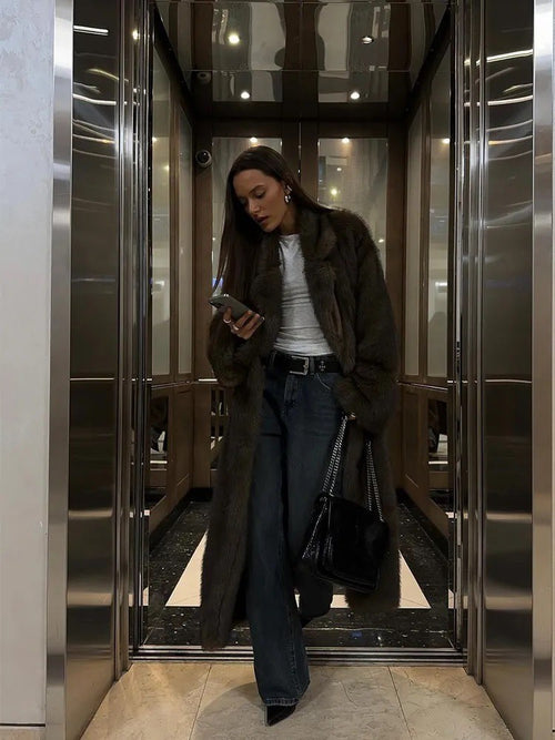 Extra long coat