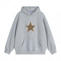 Men's Leopard Print Star Hoodie