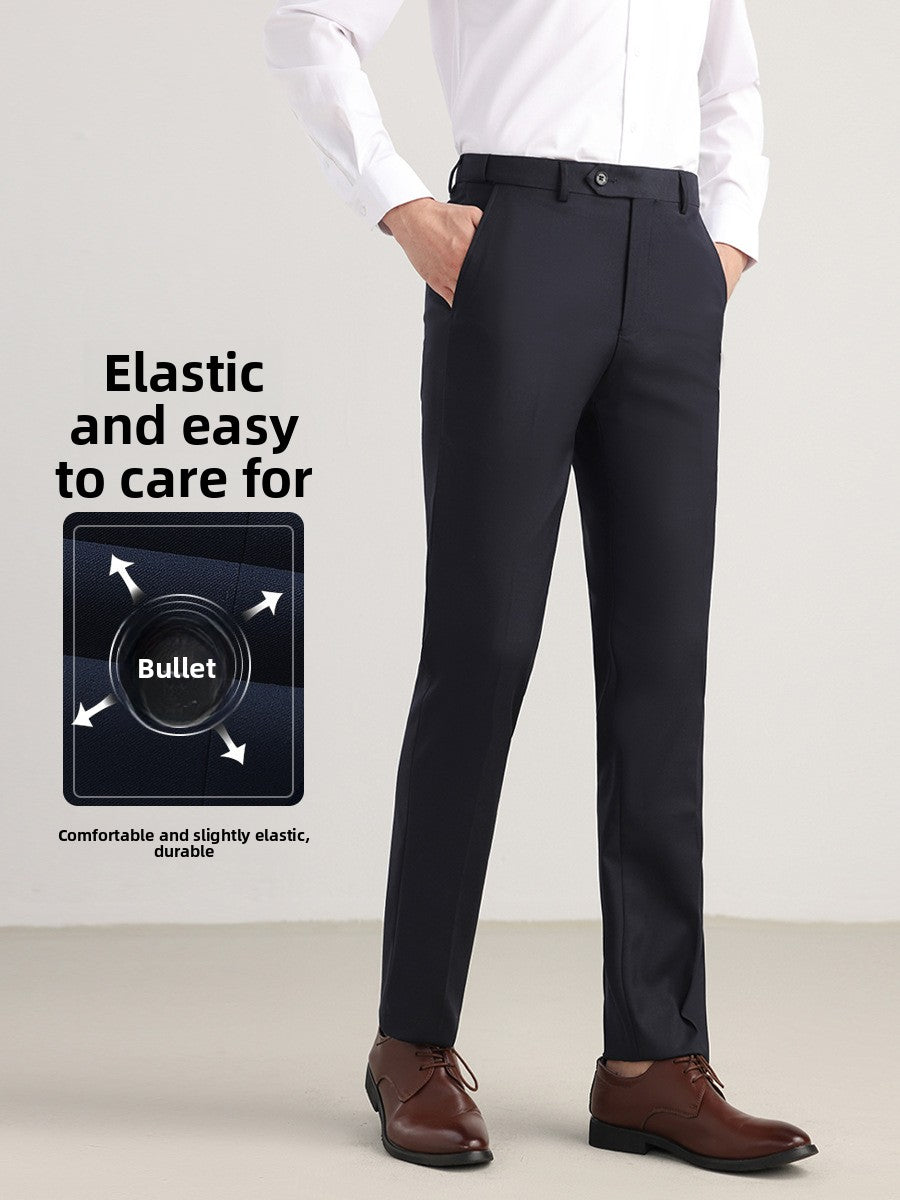Men's Formal Straight-Leg Trousers