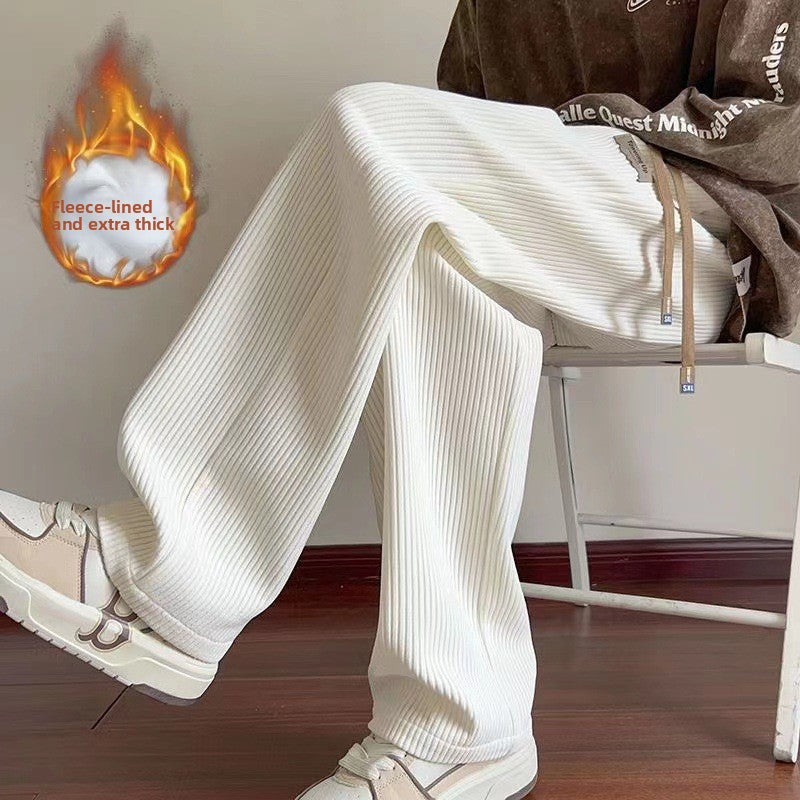 Men's Corduroy Loose Wide-leg Trousers