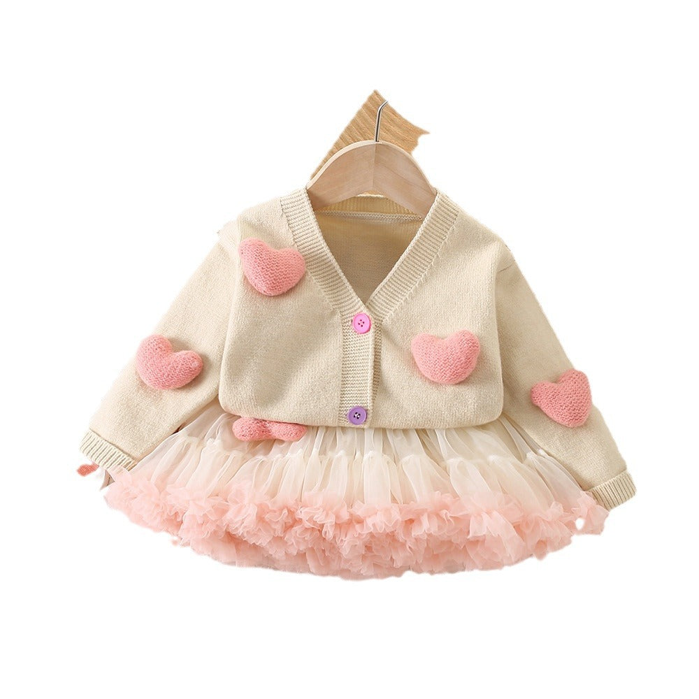 Girls' Knit Cardigan