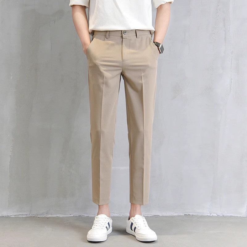 Men's Straight Leg Slim Fit Trousers