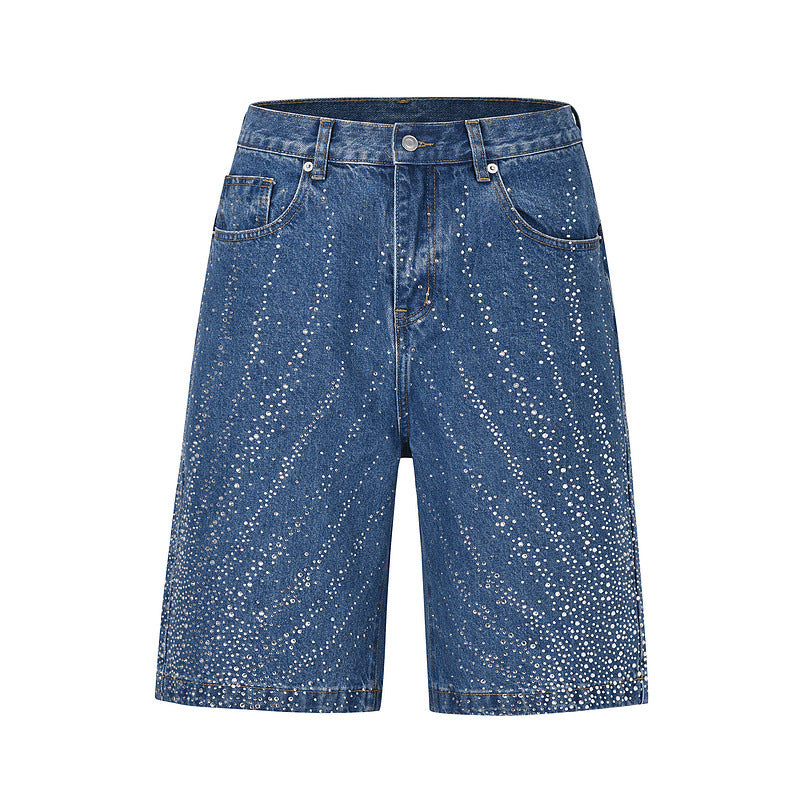 Vintage Washed Distressed Denim Shorts