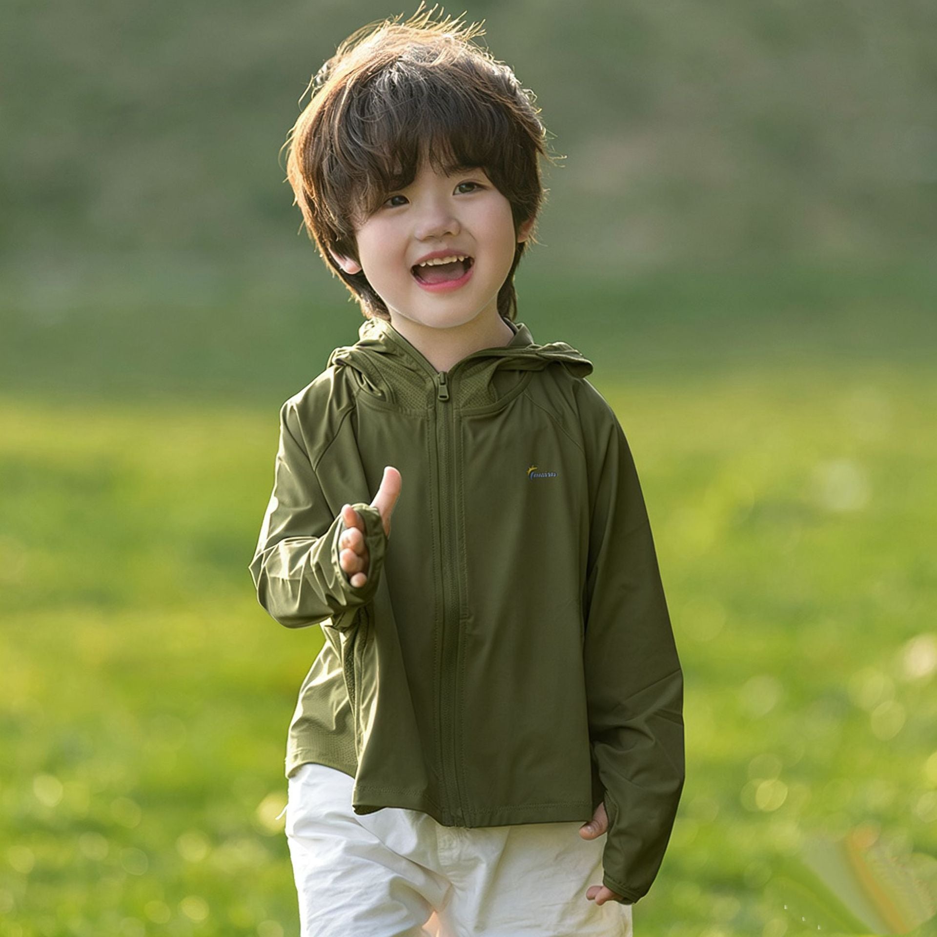 Children's Lightweight UV Protection Hooded Jacket