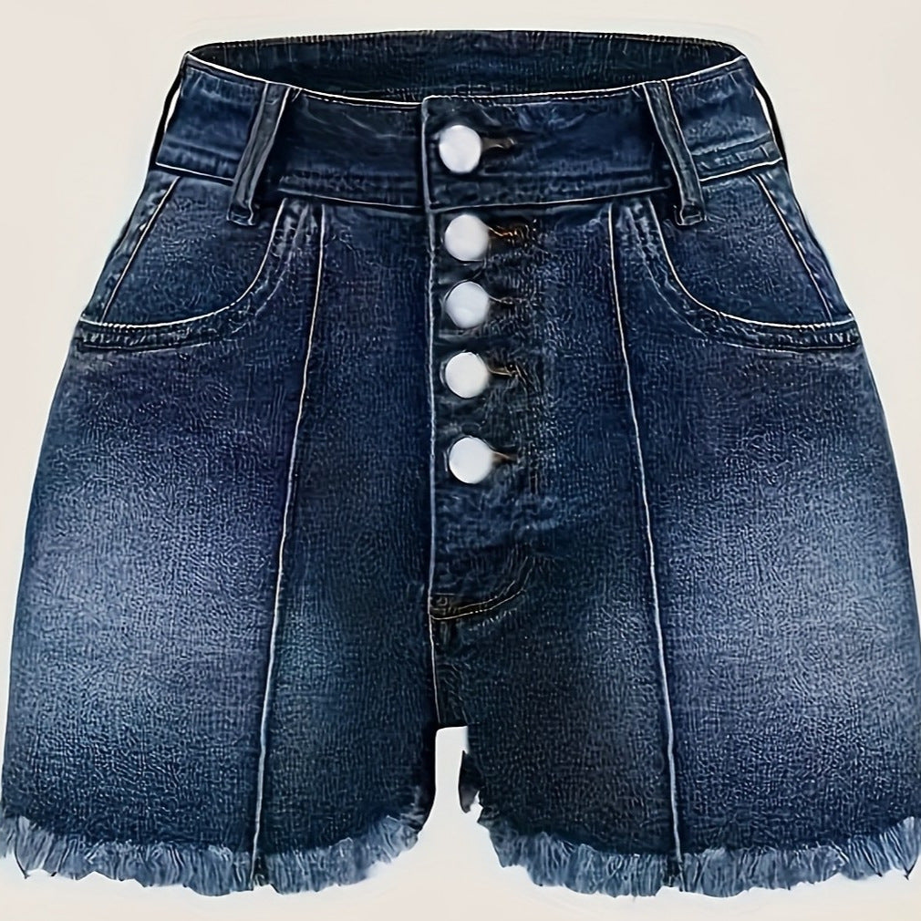 High waist Denim shorts