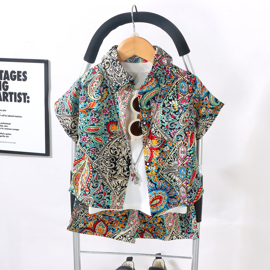 Childrens' Short Sleeve Shirt and Shorts