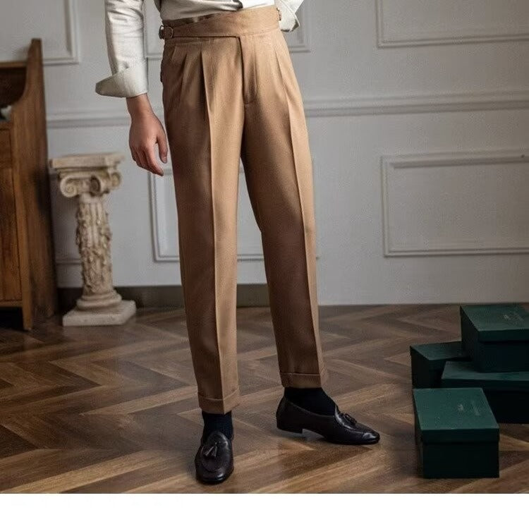 High Waist Straight Leg Business Casual Trousers